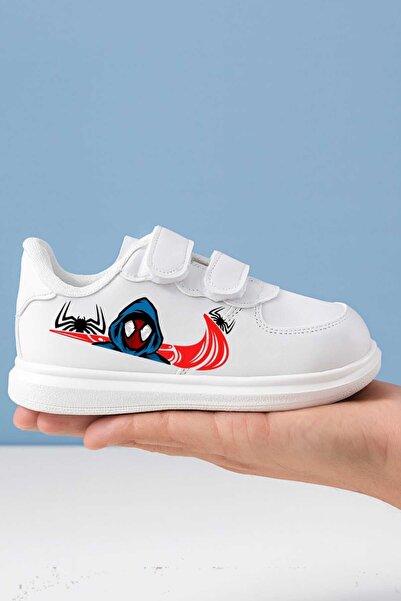 lias desing Pantofi sport pentru băieți cu imprimeu Hero Boy, cu bandă