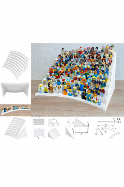 ART3 Dev LEGO Minifigür Sergileme Standı (117 Figür Kapasiteli) - Vidasız Mod...