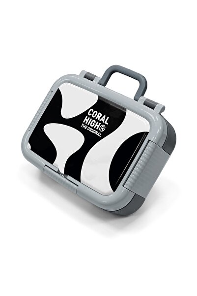 Coral High Παιδικό δοχείο φαγητού από ανοξείδωτο ατσάλι με ασπρόμαυρο σχέδιο ...