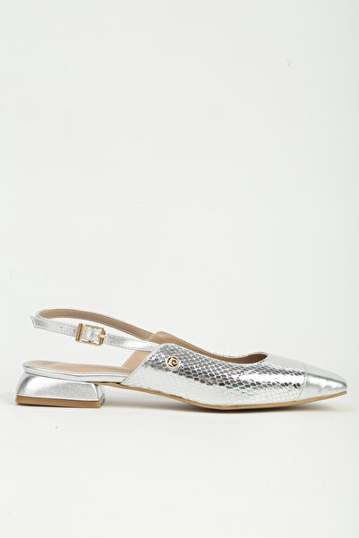 Pierre Cardin Дамски сребърни балетни пантофки PC-55792