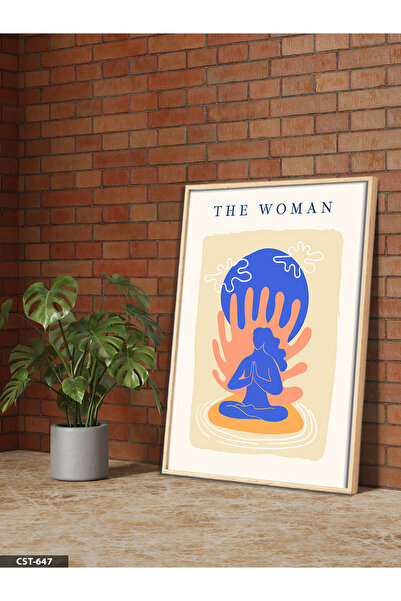 Evinemoda Poster u stilu Matisa, jednodijelna slika u drvenom okviru