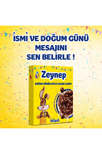 Nesquik Kişiye Özel İsimli Doğum Günü Kutusu
