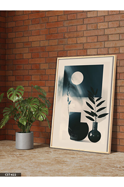 Evinemoda Poster u boho stilu, jednodijelna slika u drvenom okviru