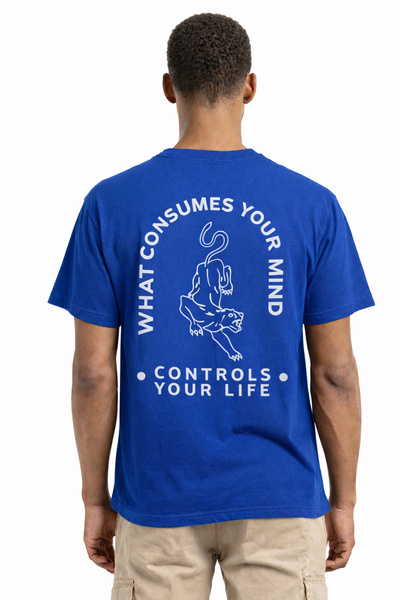 ArtYus Controls Your Life Back Printed Cotton Relaxed Fit Round Neck Unisex T...