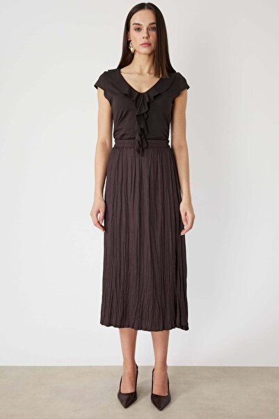 ON Φούστα μάξι με πτυχώσεις και όψη ζάρασμανσης