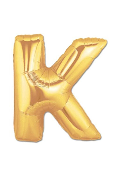 Twin Store Mey Import ®   Letter K Foil Balloon Gold Color 40 Inch