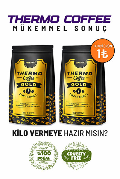 vingpro THERMO COFFEE Kilo vermeye yardımcı detox kahve 90gr 30 Servis