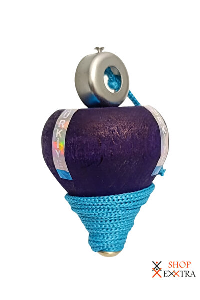 shopExxtra Nostaljik İpli Ahşap Topaç - Canlı Renk Seçenekli