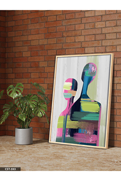 Evinemoda Šarena jednodijelna slika u drvenom okviru u dve veličine