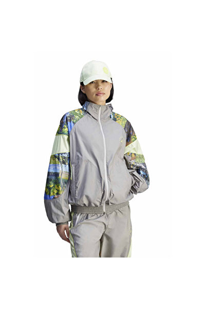 adidas Women's Casual Coat Stella Mccartney Earth Collage Woven Jg5793