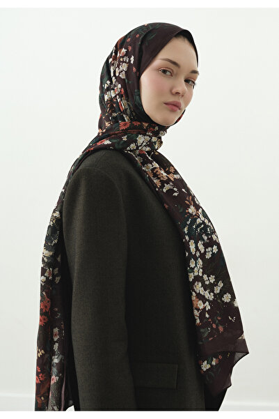 Fresh Avril Patterned Cotton Viscose Shawl Tree Bark