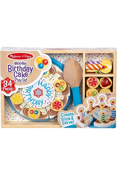 Melissa & Doug Set de joacă cu tort de ziua de naștere Melissa Doug