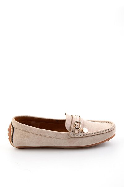 Bambi Bej Kadın Loafer Ayakkabı K01309000772