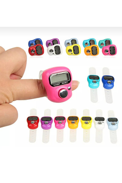 SHR 10 Adet Karışık Renk Dijital Zikirmatik – Parmak Sayaç Zikir Matik Tesbih...