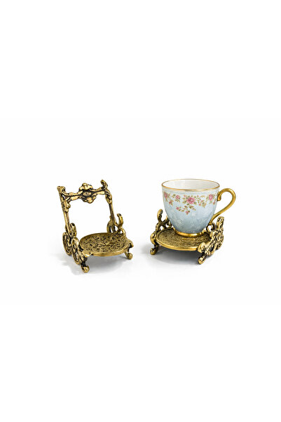 HOUSE2HOME El Yapımı Pirinç Döküm Fincan Sunum Standı Fincan Şövalesi Fincan ...