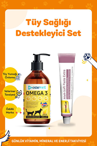 Gimcat Malt Soft Extra Tüy Yumağı Önleyici Kedi Macunu 100 Gr + Omega 3 Deri ...