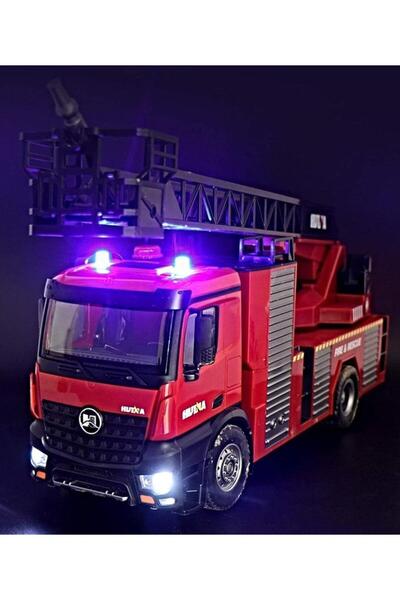 Huina 1/14 RC Yangın Söndürme Kamyonu İtfaiye Kombo Su Atma Fonksiyonlu