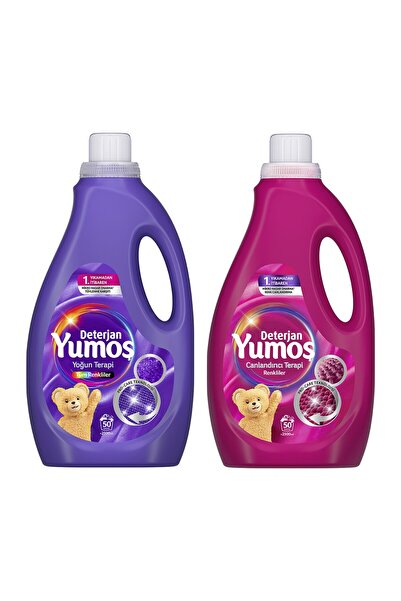 Yumoş Sıvı Çamaşır Deterjanı 2500 ml Renkliler ve Tüm Renkliler 2 li Set