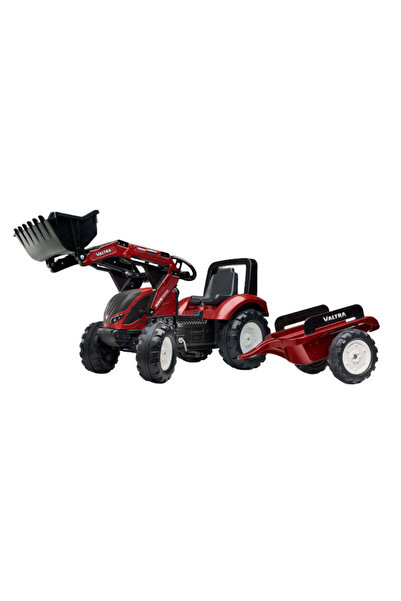 Falk Tractor cu pedale pentru copii, Falk, cu remorcă, roșu