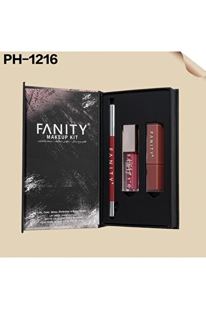 fanity Liquid lipstick set + lip gloss + lip liner from