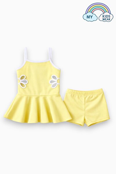 My Kids Wear Costum de baie pentru fete, cu broderie, model chelner, 5-14 ani...