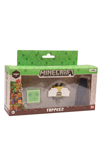 MINECRAFT Topeez Pachet de 3 în cutie Wither Skeleton Slime Bee