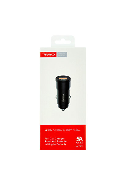 TRANYOO Car charger USB-A QC 5.0 5A T-C21 Black