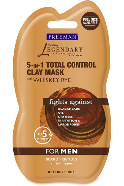 Feeling Legendary 5 In 1 Total Control Clay Mask Whiskey Rye for Men