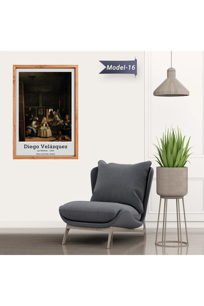 Akıllı Kağıt Nedimeler Tablo - Poster Dünyaca Ünlü ( Model-16)