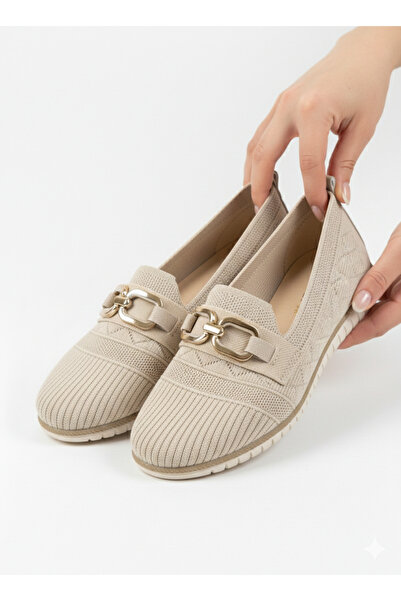 Tamdabu Ayakkabı Orthopedic Sole Daily Women's Knitwear Loafer