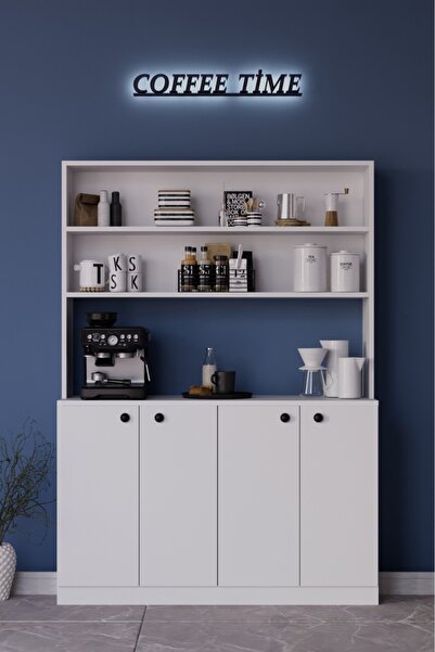 Metalia GM 045 LATTE KAHVE KÖŞESİ, ÇOK AMAÇLI DOLAP, KİLER DOLABI