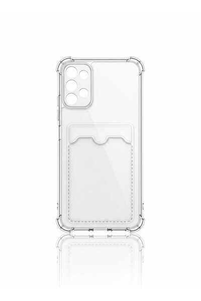 kılıfınbenden حافظة شفافة لهاتف Redmi 9 T مع حامل البطاقة