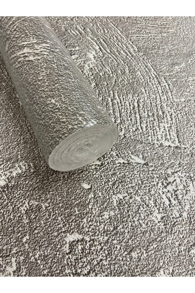 KOÇ YAPI DEKOR Tutkal hediye 5.30m2 ithal pütürlü simli sıva desen eni 53cm/ ...