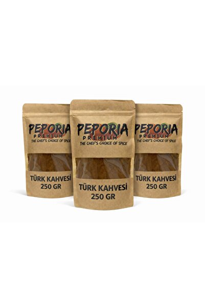 Peporia Premium Baharat قهوة تركية كلاسيكية 250 جرام بيبوريا بريميوم 3 عبوات