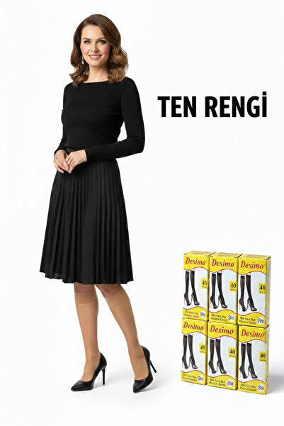 Katmirra 12 Pack Below Knee Medium Thick 40Den Trousers Socks