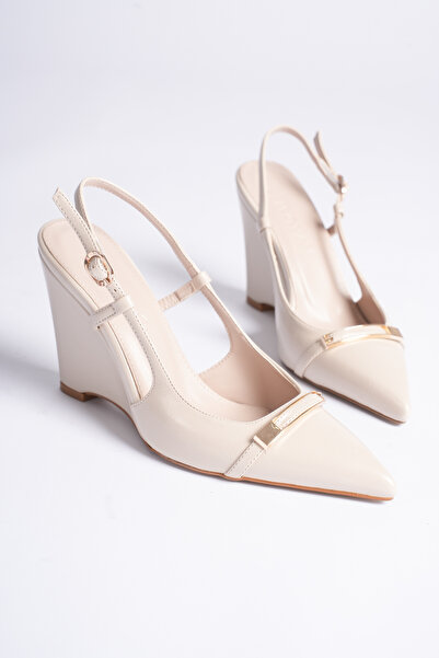 CİMİLİ SHOES Pantofi clasici cu toc pentru femei, maro amar, cu detaliu catar...