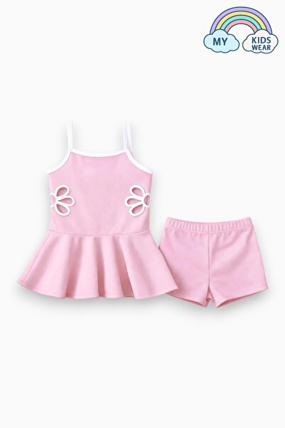 My Kids Wear Costum de baie pentru fete, cu broderie, model chelner, 5-14 ani...