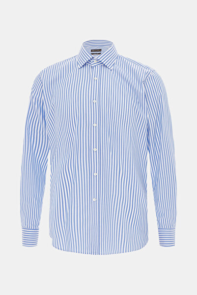 Vakko ÇİZGİLİ DESENLİ NON-IRON GÖMLEK