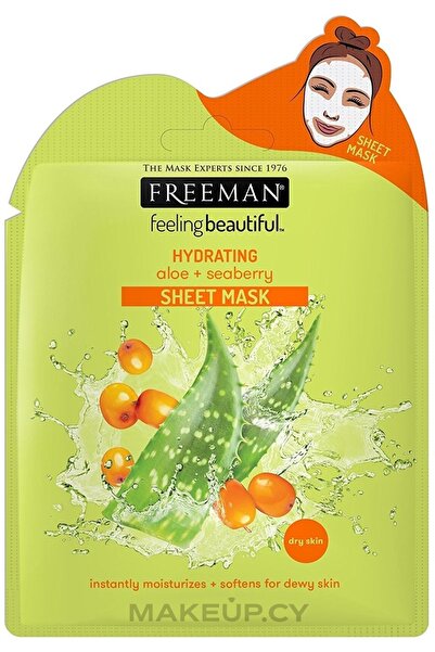Freeman Moisturizing Facial Sheet Mask "Aloe & Sea Buckthorn"