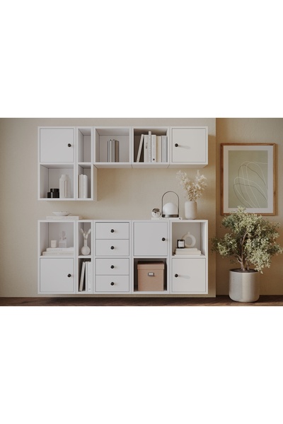 nettrends.net the new trend of shopping 8 Bölmeli Modern Beyaz Konsol - Çekme...