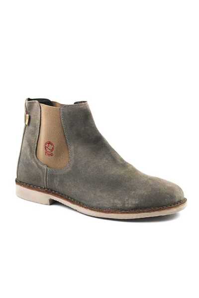 tino Men's boots with stitched sole, made of natural Leather 3256-BROWN/3