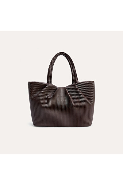 Mudo حقيبة يد بمظهر جلدي مزخرف