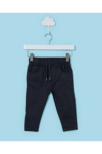 REDTAG بنطلون تشينو أساسي للأطفال الرضع باللون الكحلي، سهل الارتداء، مزود برباط