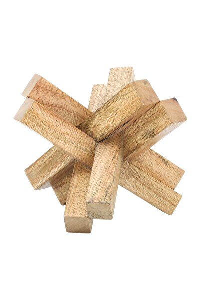 Sagebrook Home Wood, 9"H Tapered Vase, Brown