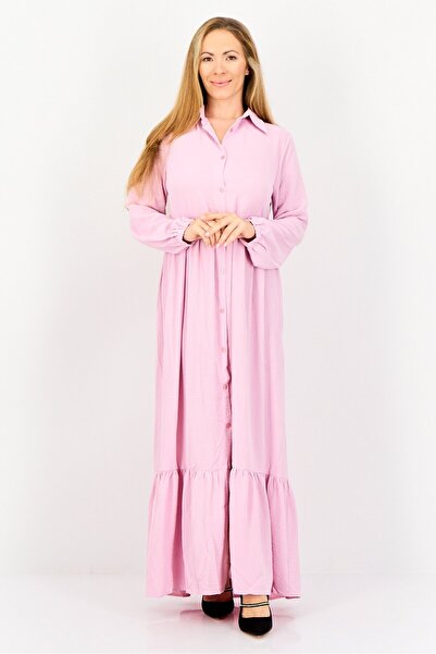 Ulyashova Women Solid Maxi Dress, Pink