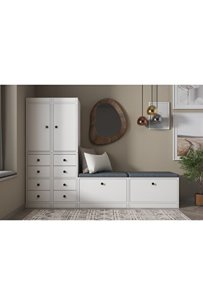 nettrends.net the new trend of shopping Beyaz Okuma Köşesi ve Antre Mobilyası...