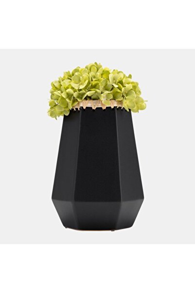 Sagebrook Home CER, 11"H VASE W/ WEAVING, BLACK