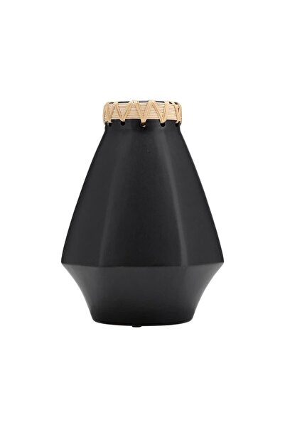 Sagebrook Home CER, 10"H VASE W/ WEAVING, BLACK