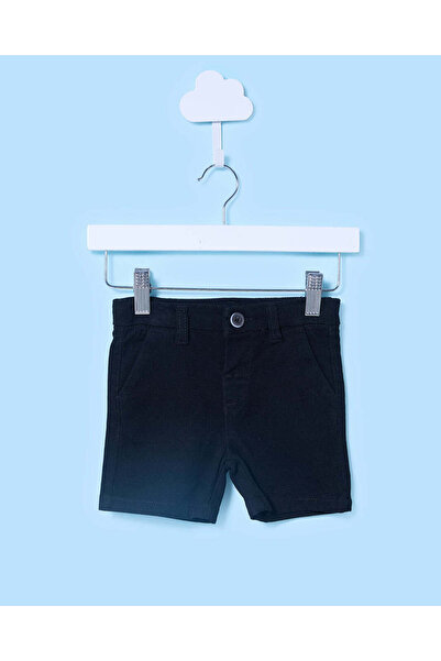 REDTAG Infant Boys Black Chino Shorts