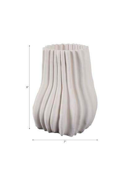 Sagebrook Home ANTOLIA 3D PRINTED VASE